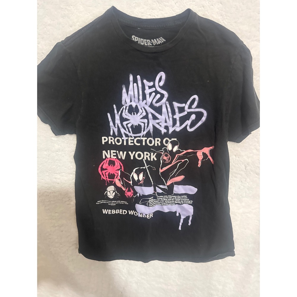 Spider-Man Miles Morales Across‎ the Spider-Verse T-Shirt Kids Size S